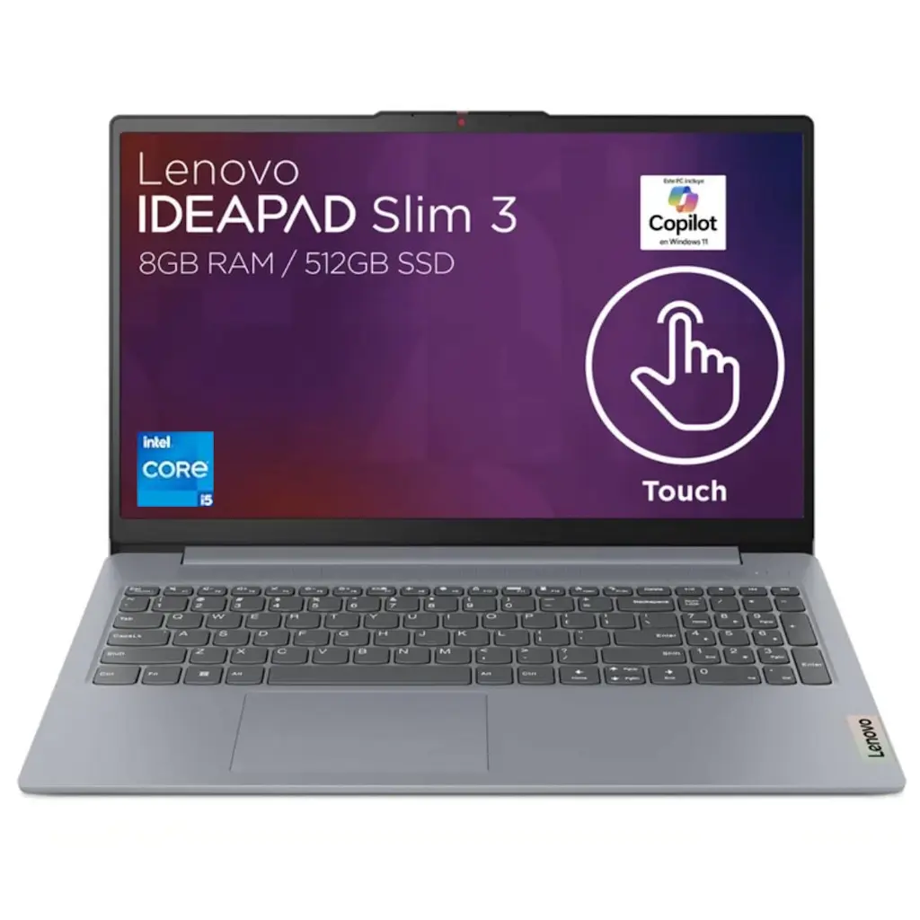 Laptop IdeaPad Slim 3 Intel Core I5 12450H 8gb 512gb SSD Teclado en Español