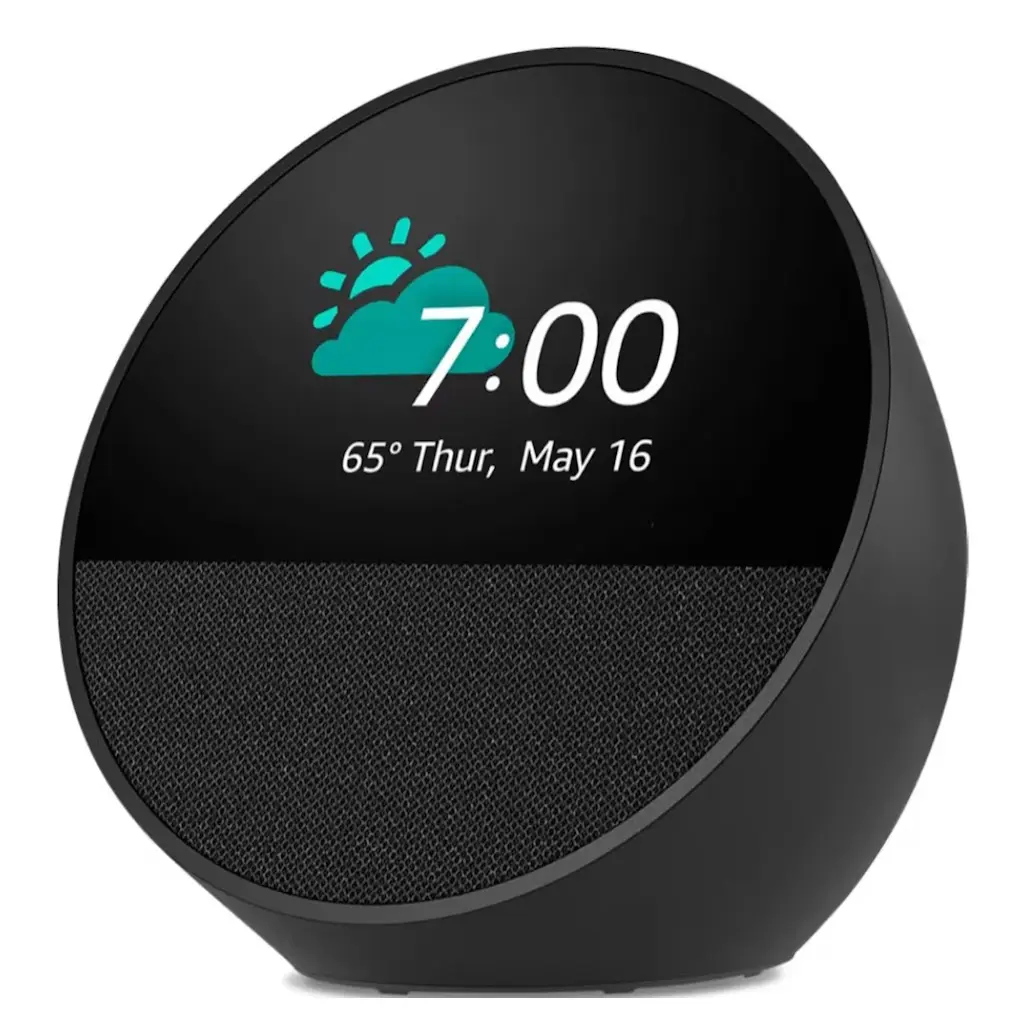 Amazon Alexa Echo Spot Bocina Y Despertador Inteligente Negro