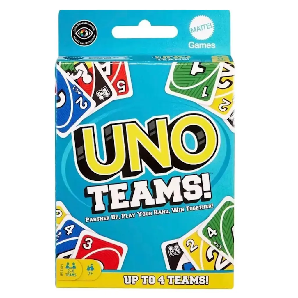 Uno Juego De Cartas Teams Para Niños