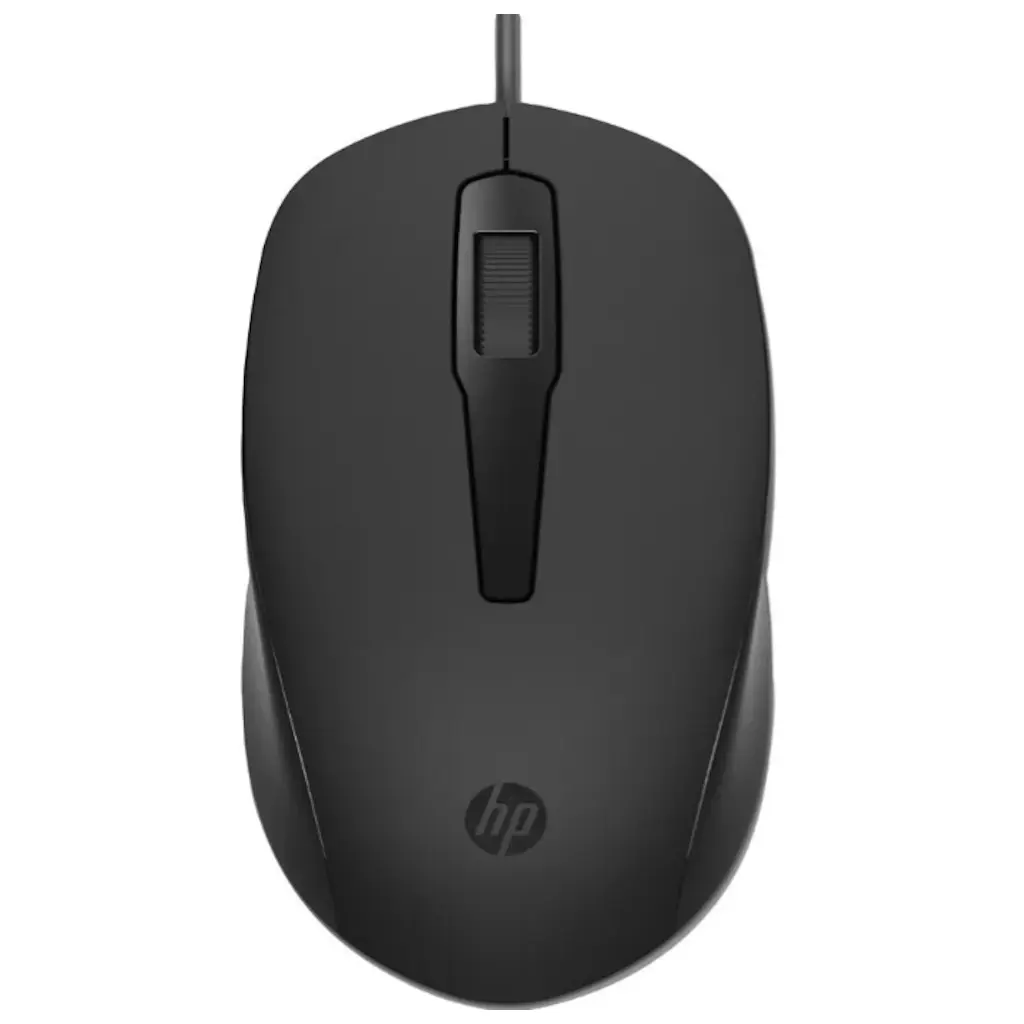 Mouse Alambrico Hp 150 Usb Ambidiestro 1600 Dpi Color Negro Negro 