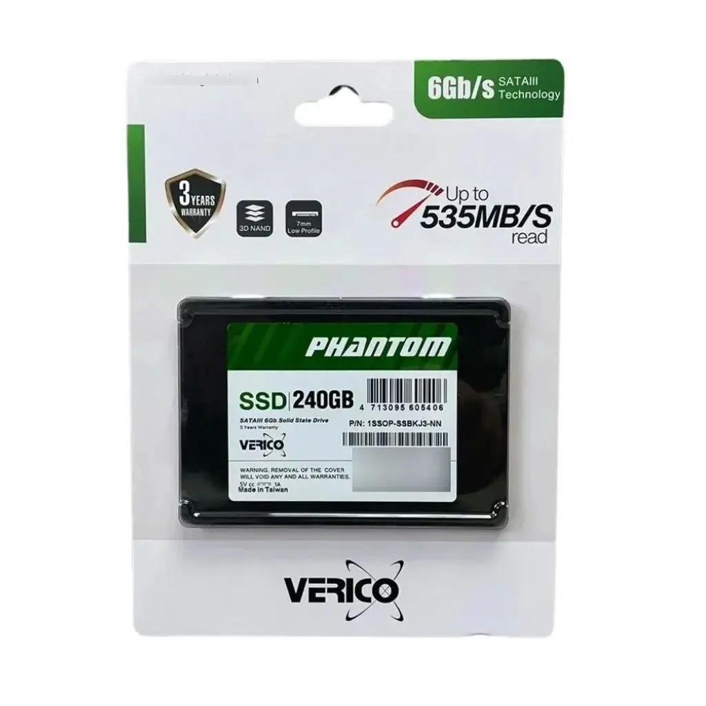 Unidad De Estado Solido SSD 240GB 2.5 SATA III Verico Phantom