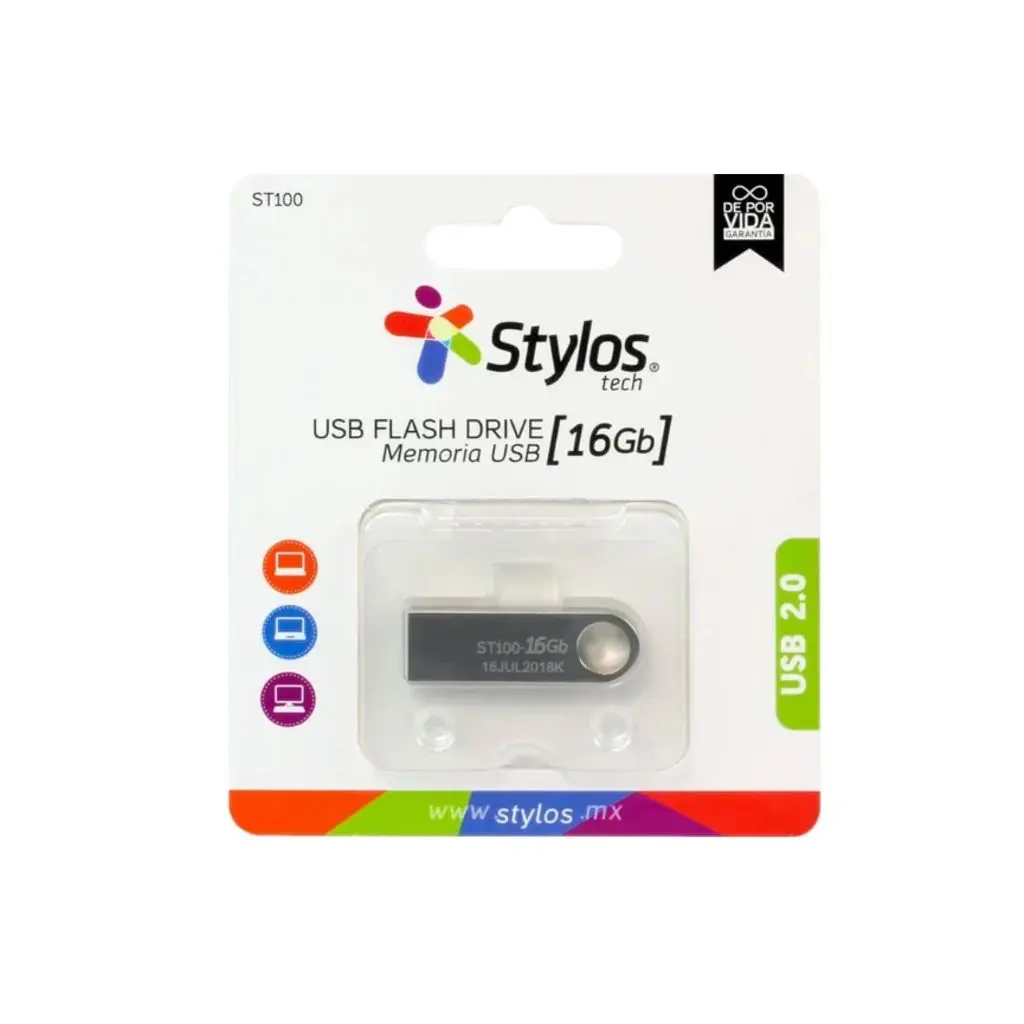 Memoria USB 2.0 16GB Stylos