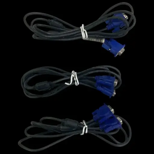 [26112504] Kit 10 Cables VGA (en liquidacion, usado)