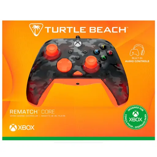 [840454400038] Control Turtle Beach Rematch Core Camo Naranja Xbox
