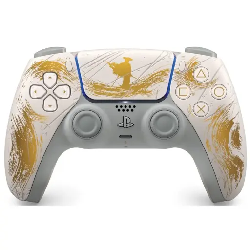 [711719599609] Control inalámbrico Dualsense Ghost Of Yotei Ps5 Gold de edición limitada 